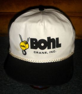 Bohl Crane Baseball Hat Hyster Forklifts Cleveland Tram