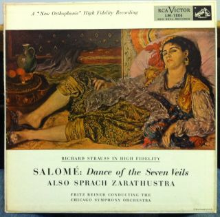 Fritz Reiner Strauss Salome LP VG LM 1806 Plum SD 1954 Record RCA Mono