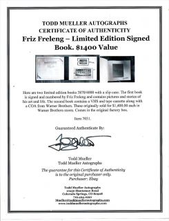 Friz Freleng Limited Edition Signed Book $1 400 Value