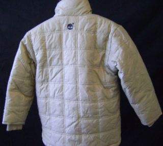 BOYS TIMBERLAND QUILTED COAT SIZE 4T DRESS COAT TAN **GREAT**