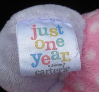 Carters Just One Year Pink Butterfly Light Up Lovey 6