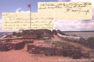 BLACK ROCK FORT payment in 1776 to WILLIAM GREENOUGH for overseeing