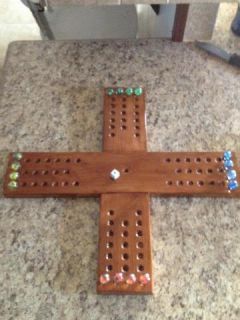 Hand Crafted Small 4 Player Aggravation Board Game