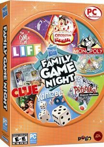 Hasbro Family Game Night Clue Monopoly Operation Life and Yahtzee for