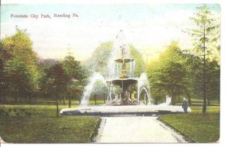 1909 Fountain City Park Reading Pennsylvania Postcard