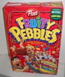 2364 Post Fruity Pebbles Cereal Fred Barney Box Only
