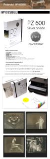 New Impossible PZ600 Black Frame Film for Polaroid Spectra 1200 Camera