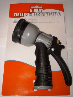 Water Miser Garden Hose Nozzle 6 Spray Position New