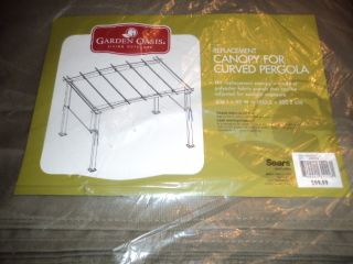 Replacement Canopy for Curved Pergola (Garden Oasis) 206 x 80