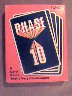 Phase 10 Vintage Fundex Challenging Card Game 1986