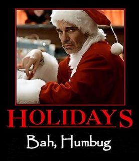 Funny Bah Humbug Bad Santa Scrooge Holidays Suck Magnet