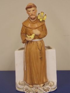 Saint or Monk or Saint Francis Flower Pot or pencil holder