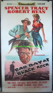 Bad Day at Black Rock Movie Poster 3 Sht Spencer Tracy