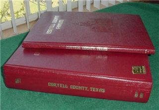  1985 Coryell County Families Gatesville Texas Tx Vol. 1 & 2 Genealogy