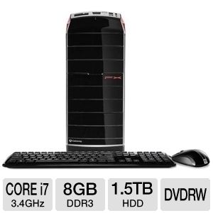 Gateway Desktop PC FX6860 UR20P IntelCore i7 2600 3 4GHz 8GB 1 5TB