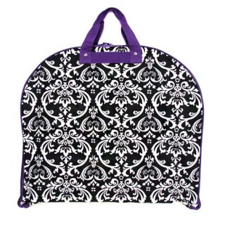 Purple Damask Garment Dress Bag Suit Tote Luggage Suitcase