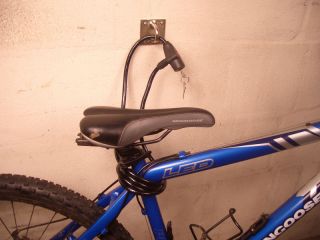 Cable Bike Lock and Wall Bracket Anchor