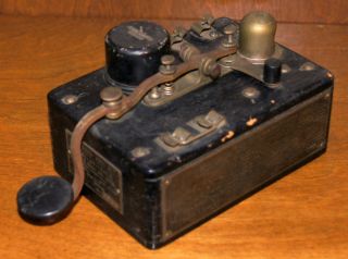 Antique 1918 WWI Frank B Perry Son Radio Blinker Signal Set