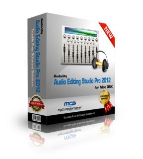 Audacity Audio Editing Studio Pro 2012 Music Sound Record Edit