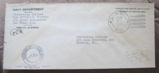 1944 Cover USS Frederick Funston Attack Transport Carrying Seabees to