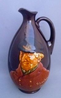 Royal Doulton Kingsware Sporting Squire Dewars Whisky Whiskey Flask