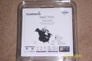 Garmin Nuvi 255W Free Map Update Brand New SEALED Pack