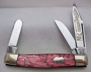 Frank Buster FightN Rooster Pink Cracked Pearl Hummingbird Stockman