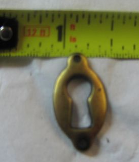 Furniture Hardware Key Hole Escutcheon Tiny Keyhole Plate 1 by 1 2