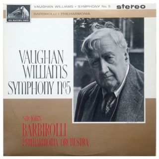 ASD 508 w G Barbirolli Vaughan Williams Symphony No 5 Philharmonia