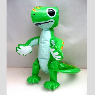 GEICO Insurance Gecko Green Reptile Inflatable Blowup Doll Toy