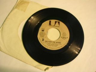 War 45 RPM Record on United Artists Records UA XW281 W