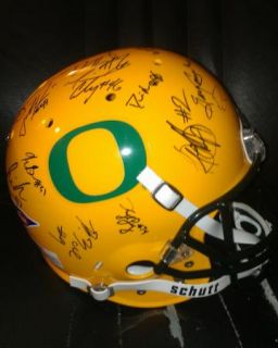 2012 Oregon Ducks Team Signed Football Helmet Certificate Proof Kenjon