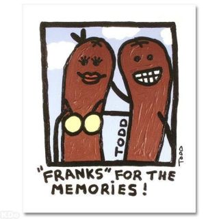 Franks for The Memories Giclee on Canvas Todd Goldman