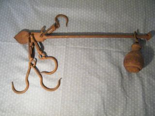   IMPERIAL HANGING SCALE 105 MADE FOR HARROLD SONS 4 HOOKS TO 100