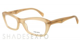 New Prada Eyeglasses VPR 16N Honey Gad 1O1 VPR16N 53mm
