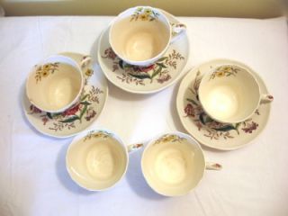 Spode Copeland Gainsborough S245 Lot 5 Cups 8 Saucers Old Mark