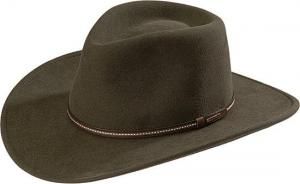 The Stetson Gallatin is a sage colored crushable premium wool felt