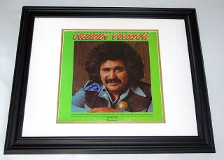 Freddie Fender Autographed Custom Framed Signed Album LP UACC RD COA