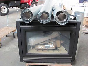  GLO 48 NATURAL GAS FIREPLACE 8000TR BLOWER KIT LOGS VENTING PIPES ETC
