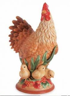 fitz and floyd gallo de oro large hen figurine