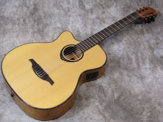 Lag Left Handed Nylon String Cutaway Electric Classical Guitar