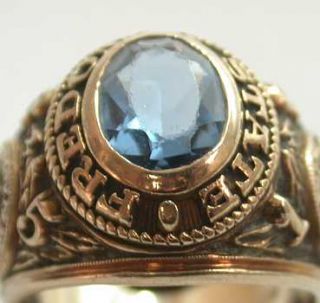 1965  10kt Yellow Gold SUNY Fredonia College Ring