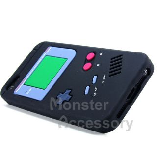Black Gameboy Silicone Soft Skin Gel Case Cover for Apple iPhone 5 5th