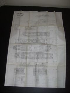 1962 Deck Plans Lloyd Triestino G Galilei