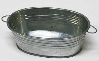 Galvanized Oval Wash Tubs 6 Tubs Weddings Baby Showers Candles Favors