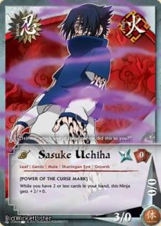 Sasuke Uchiha Common Card Series 6 Eternal Rivalry Naruto