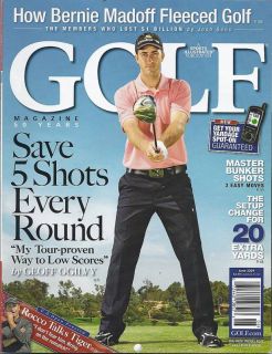 Golf Magazine Geoff Ogilvy Bunker Shots Bernie Madoff