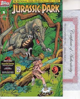 Jurassic Park 1 by Topps Signed by George Perez w COA