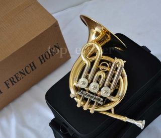 Quality Gold Pocket French Horn Brass Mini Horn BB New
