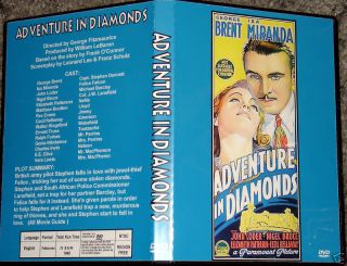 Adventure in Diamonds DVD George Brent ISA Miranda